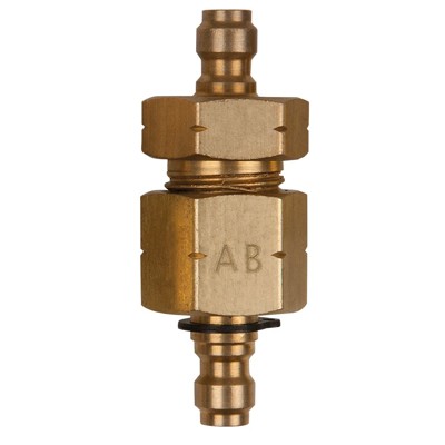 KSTOOLS® - Doppel-Adapterstück M16x1,5 Innen- und Außengewinde und 3/8" Schlauchanschluss