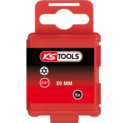 KSTOOLS® - 1/4" Bit Torx, Bohrung, 50mm, TB27, 5er Pack