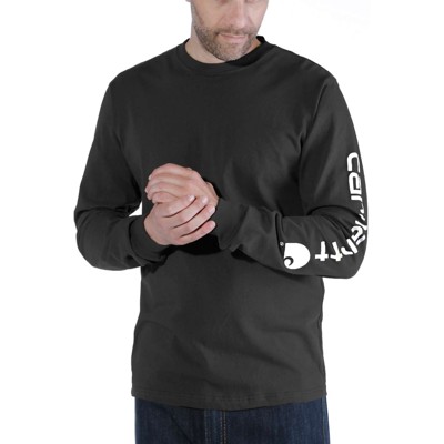carhartt® - Herren T-Shirt SLEEVE LOGO T-SHIRT L/S, schwarz, Größe L