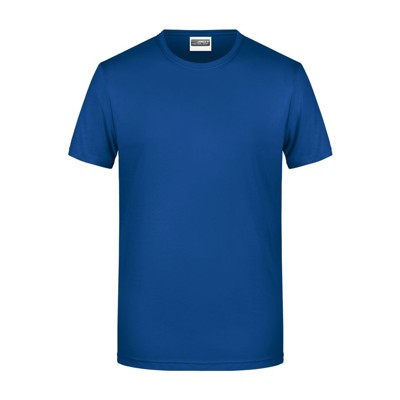 James & Nicholson - Herren Basic T-Shirt 8008, dunkel-königs-blau, Größe M