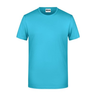 James & Nicholson - Herren Basic T-Shirt 8008, türkis, Größe XL