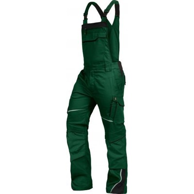 Leibwächter - Latzhose-Flex-Line Grün/Schwarz, Größe 94