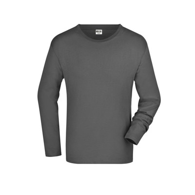 James & Nicholson - Herren Classic Langarm T-Shirt JN913, graphit, Größe XL