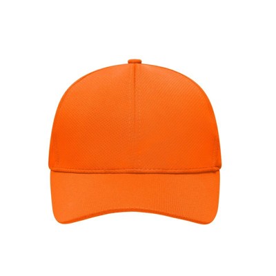 James & Nicholson - 6 Panel Sport Mesh Cap MB6214, orange, Einheitsgröße