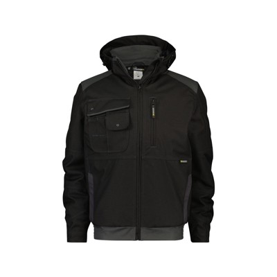 Dassy® - Austin Canvas Winterjacke, schwarz/anthrazit, Größe L