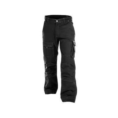 Dassy® - Jackson Canvas Arbeitshose mit Kniepolstertaschen, schwarz, Schrittlänge Plus, Größe 48
