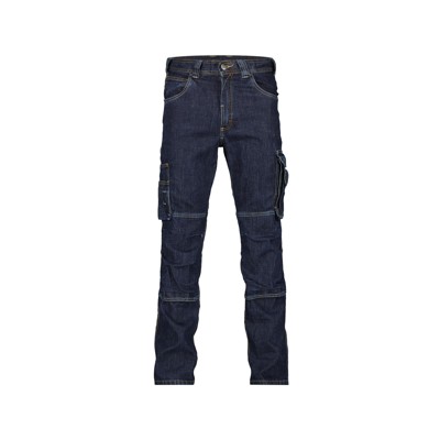 Dassy® - Knoxville Stretch-Arbeitsjeans mit Kniepolstertaschen, jeansblau, Schrittlänge Plus, Größe 48