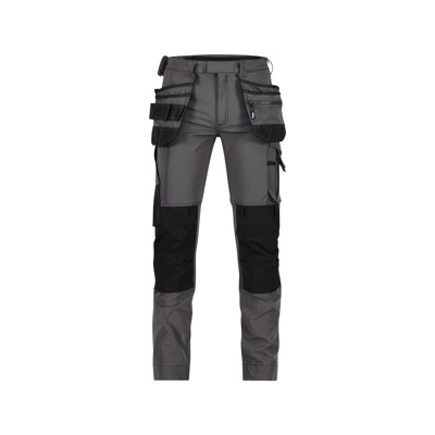 Dassy® - D-FX FLEX Matrix Stretch-Arbeitshose mit Holstertaschen und Kniepolstertaschen, anthrazit/schwarz, Größe 64