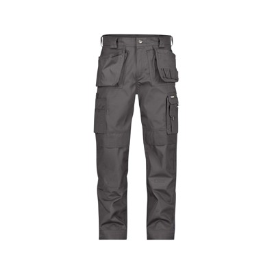 Dassy® - Oxford Arbeitshose mit Holstertaschen und Kniepolstertaschen, zementgrau, Schrittlänge Standard, Größe 52