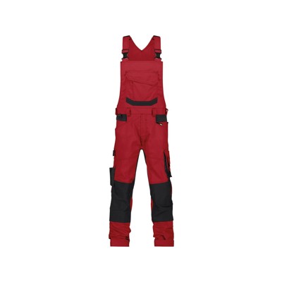 Dassy® - Tronix Arbeitslatzhose mit Stretch und Kniepolstertaschen, rot/schwarz, Schrittlänge Standard, Größe 62