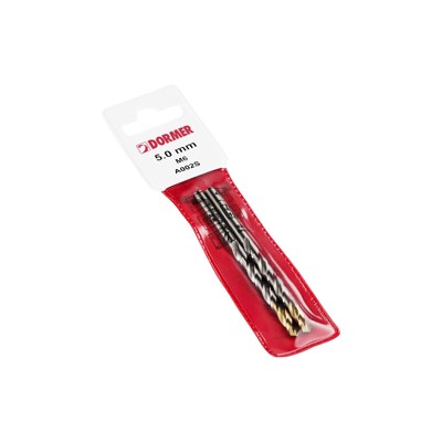 Dormer - Spiralbohrer HSS 118° DIN 338 Kurz Unbeschichtet TiN A002S4.5, 4.5mm