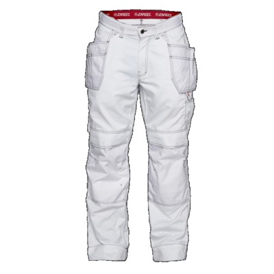 Engel - Combat Handwerkerhose mit Holstertaschen 2761-630, Weiß, Größe 62