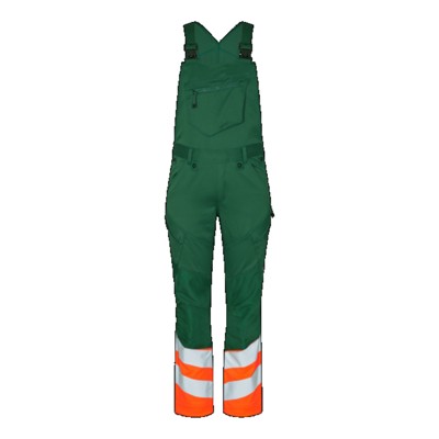 Engel - Safety Latzhose 3546-314, Grün/Warnorange, Größe 30