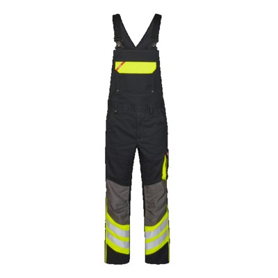 Engel - Cargo Latzhose 3870-217, Schwarz/Gelb, Größe 26