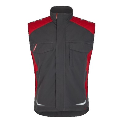 Engel - Galaxy Serviceweste 5810-254, Anthrazitgrau/Tomato Red, Größe S