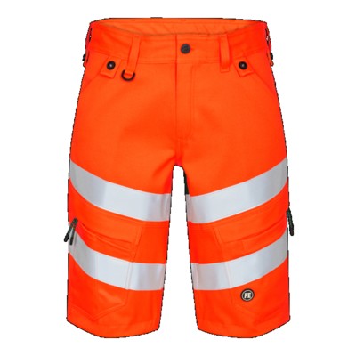 Engel - Safety Shorts 6546-314, Warnorange/Grün, Größe 68
