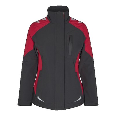 Engel - Galaxy Damen Softshelljacke 8815-229, Anthrazitgrau/Tomato Red, Größe M