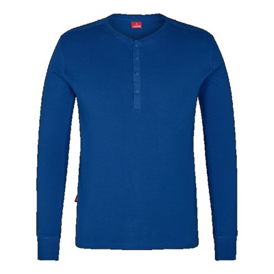 Engel - Standard Grandad Langarm-Shirt 9257-565, Surfer Blue, Größe 4XL