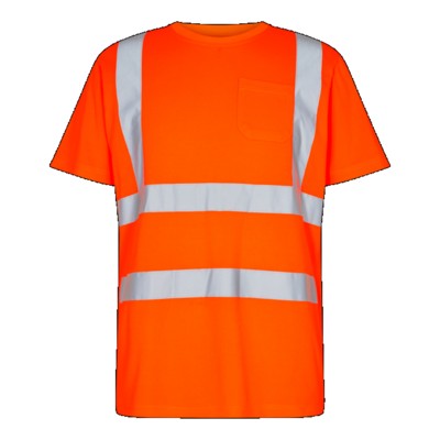Engel - Safety T-Shirt mit Brusttasche 9541-151, Warnorange, Größe XL