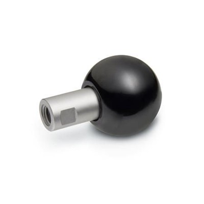 Ganter Norm® - 319.5-32-M8-B Drehbare Kugelknöpfe, Kunststoff / Edelstahl