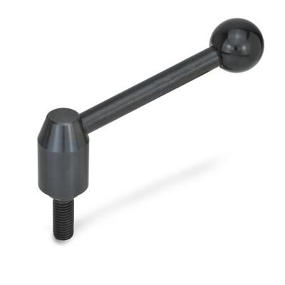 Ganter Norm® - 212.3-24-M10-63-E Verstellbare Spannhebel, Schraube, Stahl