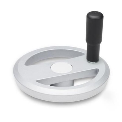Ganter Norm® - 924-125-K12-R-SW Speichenhandräder, Aluminium, kunststoffbeschichtet