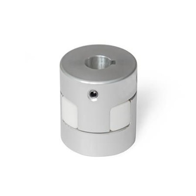 Ganter Norm® - 2241-40-K15-15-AL-WS Elastomer-Klauenkupplungen mit Gewindestift