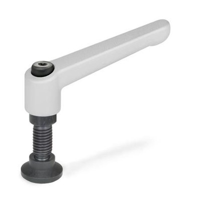 Ganter Norm® - 306-30-M6-50-KD-SR Verstellbare Klemmhebel, Schraube mit Sonderzapfen