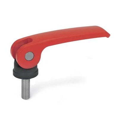 Ganter Norm® - 927.4-63-M5-50-B-R Exzenterspanner mit Edelstahl-Schraube, Hebel Zink-Druckguss