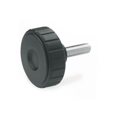 Ganter Norm® - 4534-44-M8-16 Softline-Rändelgriffschrauben, Kunststoff