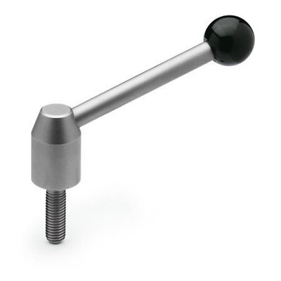Ganter Norm® - 212.5-21-M8-40-E Verstellbare Spannhebel, Schraube, Edelstahl