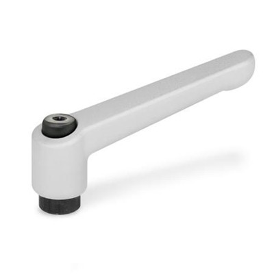 Ganter Norm® - 300-108-M14-SR Verstellbare Klemmhebel, Zink-Druckguss, Buchse Stahl brüniert