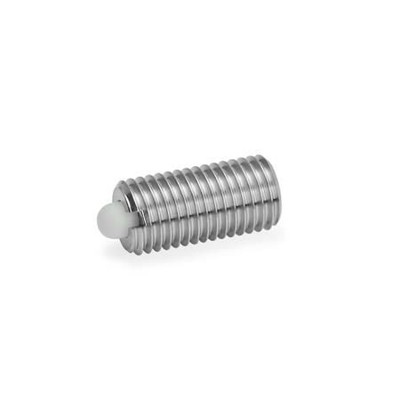 Ganter Norm® - 616-M10-KN Federnde Edelstahl-Druckstücke, mit Bolzen