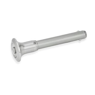 Ganter Norm® - 113.10-8-90 Edelstahl-Kugelsperrbolzen, Bolzen Werkstoff Nr. 1.4542