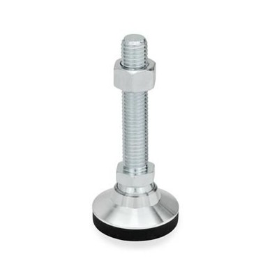 Ganter Norm® - 343.2-60-M20-98-KR Gelenkfüße mit Verstellspindel, Stahl