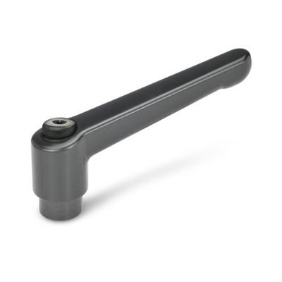 Ganter Norm® - 300-78-M10-SZ Verstellbare Klemmhebel, Zink-Druckguss, Buchse Stahl brüniert