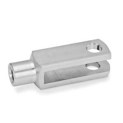 Ganter Norm® - 71752-12-24-M12-NI Gabelköpfe, Edelstahl
