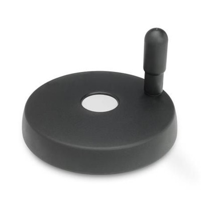 Ganter Norm® - 521.5-125-K12-R Scheibenhandräder, Kunststoff, Buchse / Griffachse Edelstahl