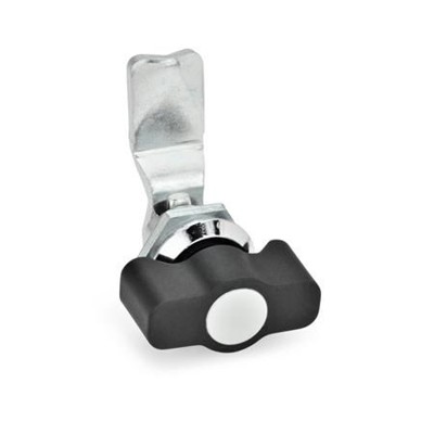 Ganter Norm® - 115-KG-14 Verriegelungen, mit Bedienelementen, Anschlagring verchromt