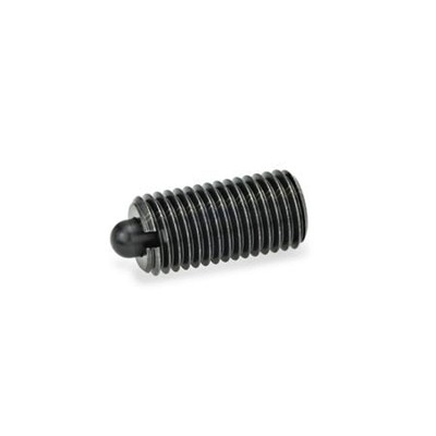 Ganter Norm® - 616-M5-SS Federnde Druckstücke mit Bolzen, Stahl