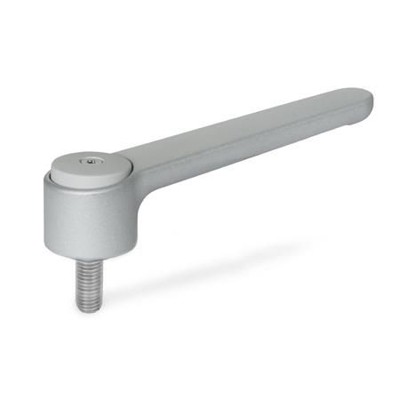 Ganter Norm® - 126.1-145-M16-80-SR Verstellbare Flachspannhebel, Zink-Druckguss, Schraube Edelstahl