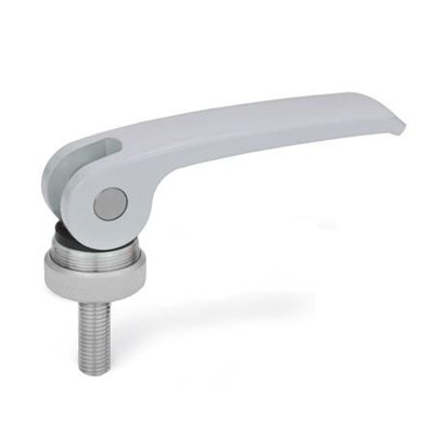 Ganter Norm® - 927.4-63-M6-35-A-S Exzenterspanner mit Edelstahl-Schraube, Hebel Zink-Druckguss
