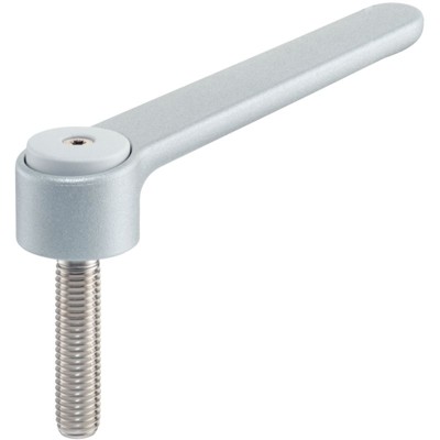 HALDER - Verstellbare Flachspannhebel, mit Schraube, rostfreier Stahl