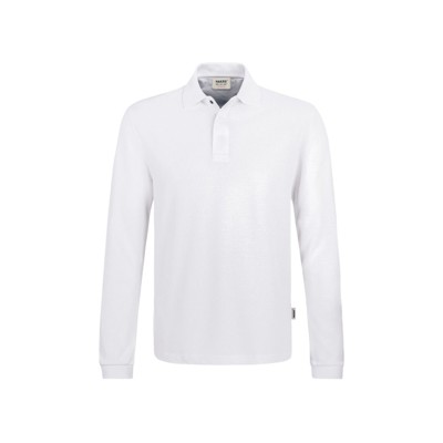 HAKRO - Longsleeve-Poloshirt HACCP Mikralinar® 821, weiß, Größe M