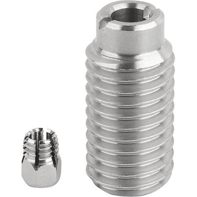 KIPP - AUFNAHMEBUCHSE FÜR ZUSTANDSSENSOR, M24, D=12, FORM:A GEWINDE DURCHGEHEND, EDELSTAHL 1.4305 BLANK