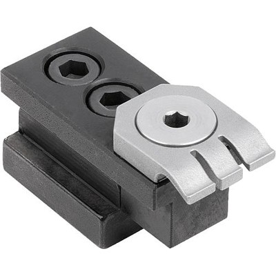 KIPP - FLACHSPANNER FÜR T-NUT, BN=14, L=52, B=22, H=10,5, STAHL, KOMP:FEDERSTAHL