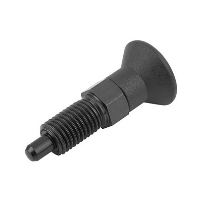 KIPP - ARRETIERBOLZEN GR.4 D1=M20X1,5, D=12, FORM:A OHNE RASTNUT OHNE KONTERMUTTER, STAHL GEHÄRTET, KOMP:THERMOPLAST