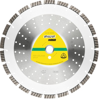 KLINGSPOR - Diamanttrennscheibe DT 612 UT, 350 x 3 x 25,4mm 22 Segmente 40 x 3 x 12mm