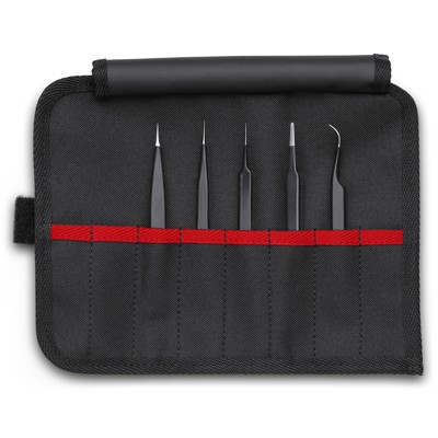 KNIPEX® - 92 00 01 ESD Universalpinzetten-Set ESD 5-teilig 195mm