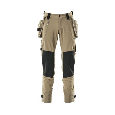 MASCOT® - Hose mit Hängetaschen ADVANCED, Hellkhaki, Größe 82C56